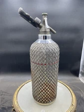 Vintage Large 13.5” Seltzer Bottle Sparklets New York, Made In Czechoslovakia
