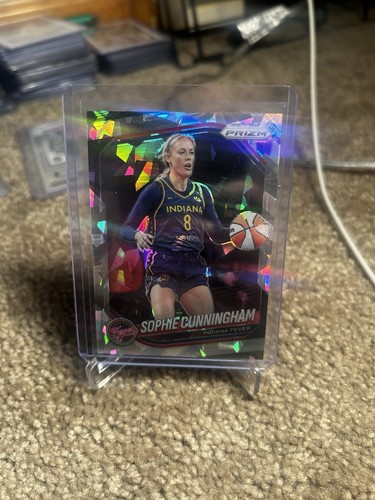 2025 Panini Prizm WNBA Sophie Cunningham Cacked Ice Prizm #63 Indiana Fever
