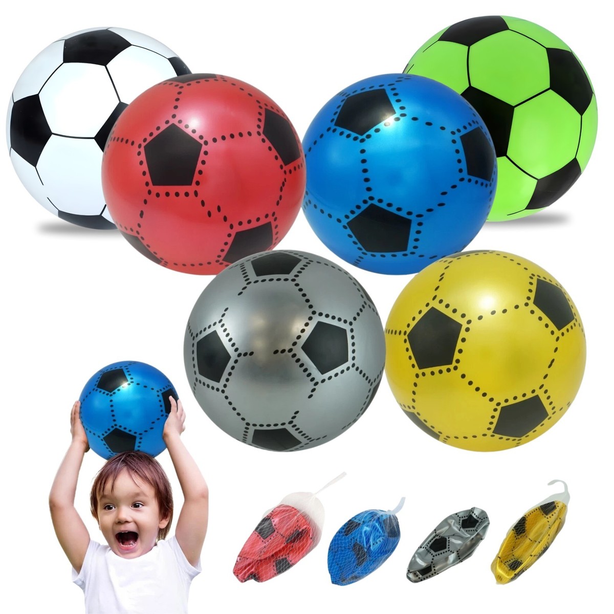 PVC Foot Ball 66cm Inflatable Soccer Ball,Kids Girl Boys Game Kick