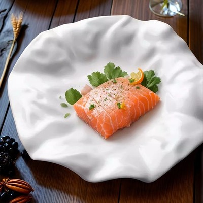 Minimalist style Western cuisine restaurant with high-end display