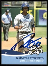 2017 Omaha Storm Chasers RAMON TORRES Signed Card autograph auto ROYALS
