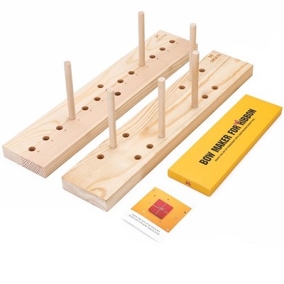 Bow Maker For Ribbon Wreaths Wooden Tool For Christmas Gift Bows Crafts Kit
