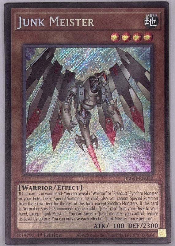 Junk Meister - BLGG-EN033 - Secret Rare - Glorious Gallery - NM/M