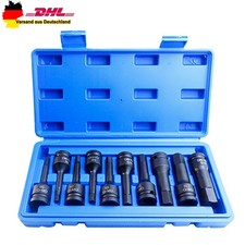 10-tlg. Schlagnuss Inbus Set 1/2“ Innensechskant Schlagschrauber Steckschlüssel