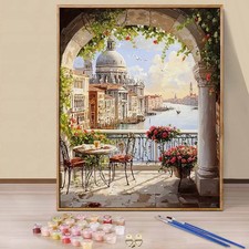 YALKIN Scenery Paint by Numbers for Adults Beginner without Frame 16x20in