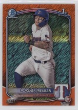 2025 Bowman Chrome Prospects Orange Shimmer Refractor 7/25 Cody Freeman 10no