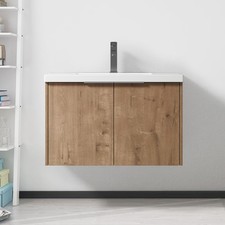 Soft Close Doors Bathroom Vanity With Sink,30 Inch For Small Bathroom,30x18-00