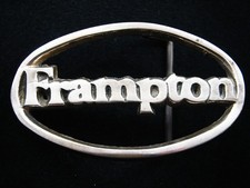 RH03158 VINTAGE 1970s  FRAMPTON  MUSIC COMMEMORATIVE SOLID BRASS BELT BUCKLE