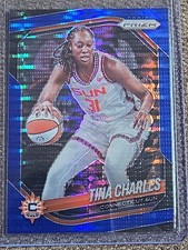 2025 Tina Charles Panini Prizm WNBA Blue Pulsar 26/199