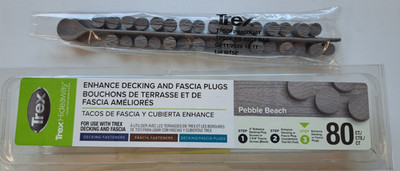 TREX HIDEAWAY  PEBBLE BEACH  ENHANCE DECKING AND FASCIA PLUGS  80 CT