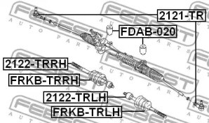 FDAB-020 LAGERUNG LENKGETRIEBE FEBEST FÜR FORD TRANSIT 2.2L,2.4L,2L,2.3L,3.2L - Bild 3 von 6