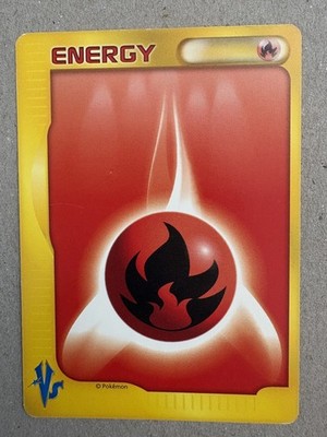 2001 Heavy Play Pokemon Fire Energy VS Series Japanese