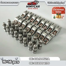 16 Rocker Arms and 16 Valve lifters Kit for Audi A3 VW Golf Jetta Passat 2.0L