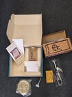 Vintage Wolfard glass oil lamp in Natural Wonders set brass base new wick MIB — photo 1