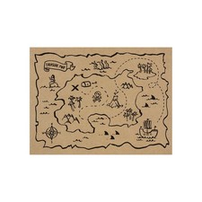 Tovagliette Carta Americane con Mappa Tesoro Piratimisura 40 x 30 cmcf da 30 pez