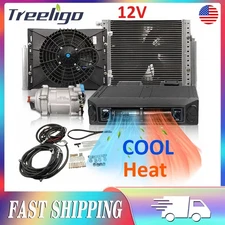 12V Universal Underdash Air Conditioner Cool Heat Electric Car Truck A/C System