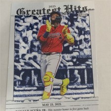 2026 Topps Greatest Hits Ronald Acuña Jr. Atlanta Braves GH-19 Monster Homer
