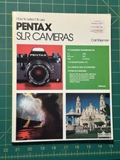 How to Select and Use Pentax Cameras by Carl Shipman 1982