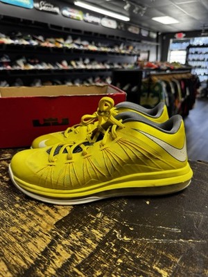 Size 10.5 - Nike Air Max Lebron X Low Sonic Yellow