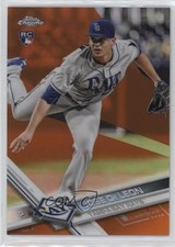 2017 Topps Chrome Orange Refractor 24/25 Jose De Leon #77 06bg