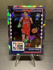 2023-24 Panini Premium Stock #283 Keyonte George Rookie Rising Stars Ice Prizm
