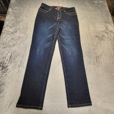 Baby Phat Jeans Juniors 11 Blue Straight Dark Wash Stretch Logo