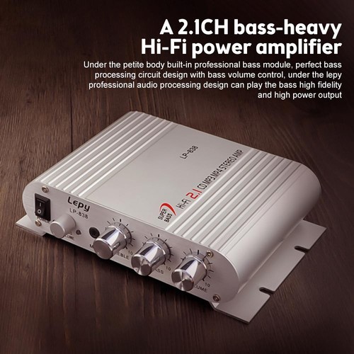 LP-838 Mini Hi-Fi CD MP3 Radio Car Auto Motorcycle Home Audio Stereo Bass Spe... - Picture 9 of 9