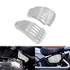 Chrome Battery Side Covers For Harley Heritage Softail FLHCS  FXST FLSL 2018-23