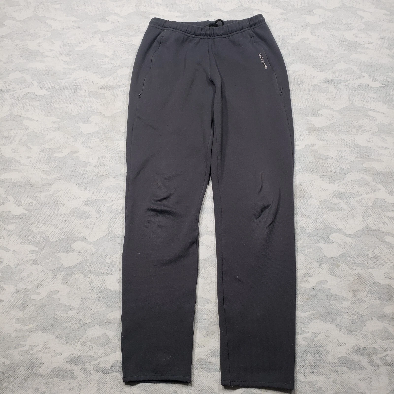 Patagonia Base Layer Pants Womens XS Gray Drawstring Pockets Outdoors