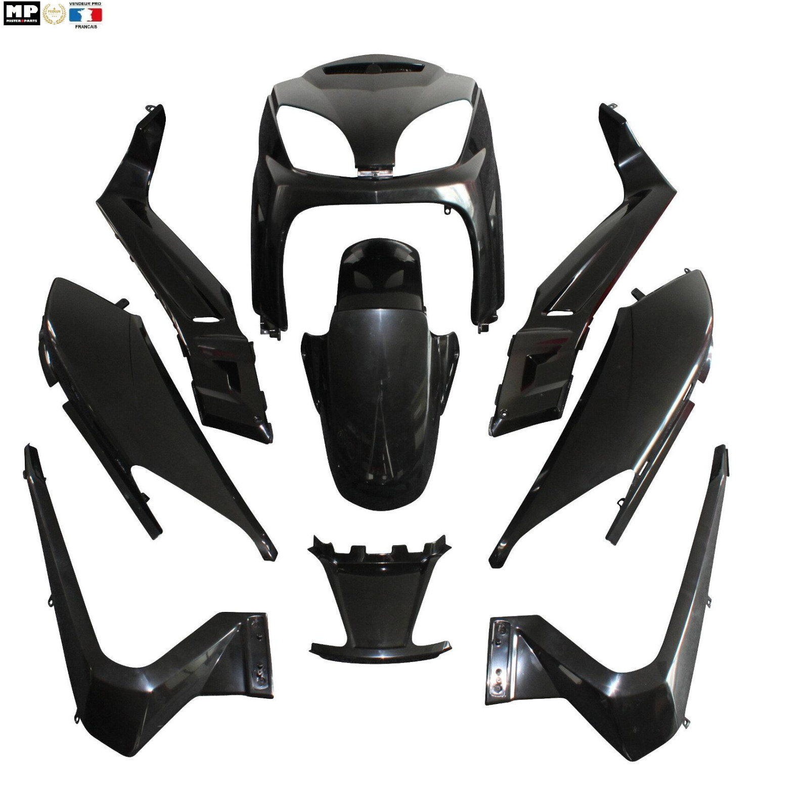 Carénage Yamaha X-Max en plastique ABS noir haute qualité