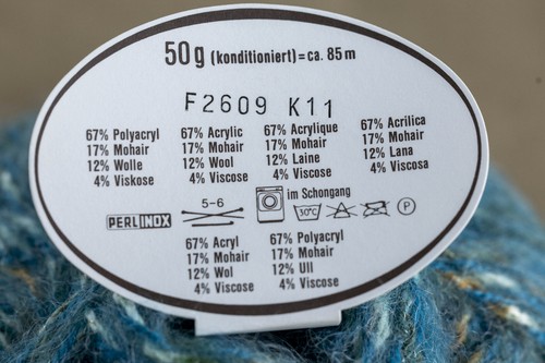 Vintage Schachenmayr Nomotta Yarn 9 Skeins Multi-Show Blue Variegated - Picture 5 of 6