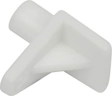 30 x White Plastic 5mm M5 Shelf Supports Stud Pegs Kitchen Cabinets Flat Pack