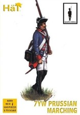 Hat industries 1/72 7 Years War Prussian Infantry Marching 40fg HAT8280