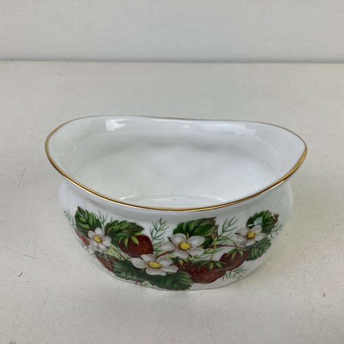 Vintage Hammersley 3 Piece Bone China Strawberry Ripe Berry Basket (H5) S#592 - Picture 9 of 12