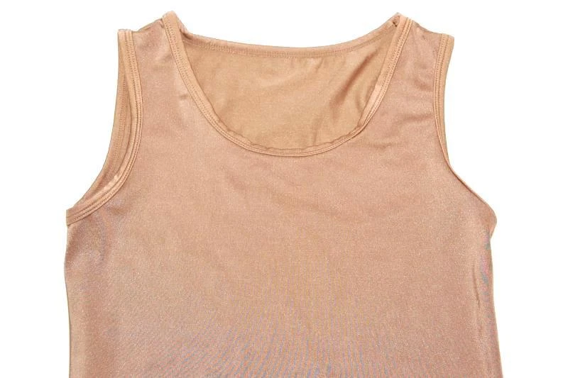 Curtain Call Disfraces Niños Cla Camiseta sin Mangas Metálico Marrón Spandez - Imagen 3 de 4