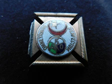 Fraternal Medal  EAKO EAKO AKOE omne trinum perfectum Red Cresent & Star Enamel