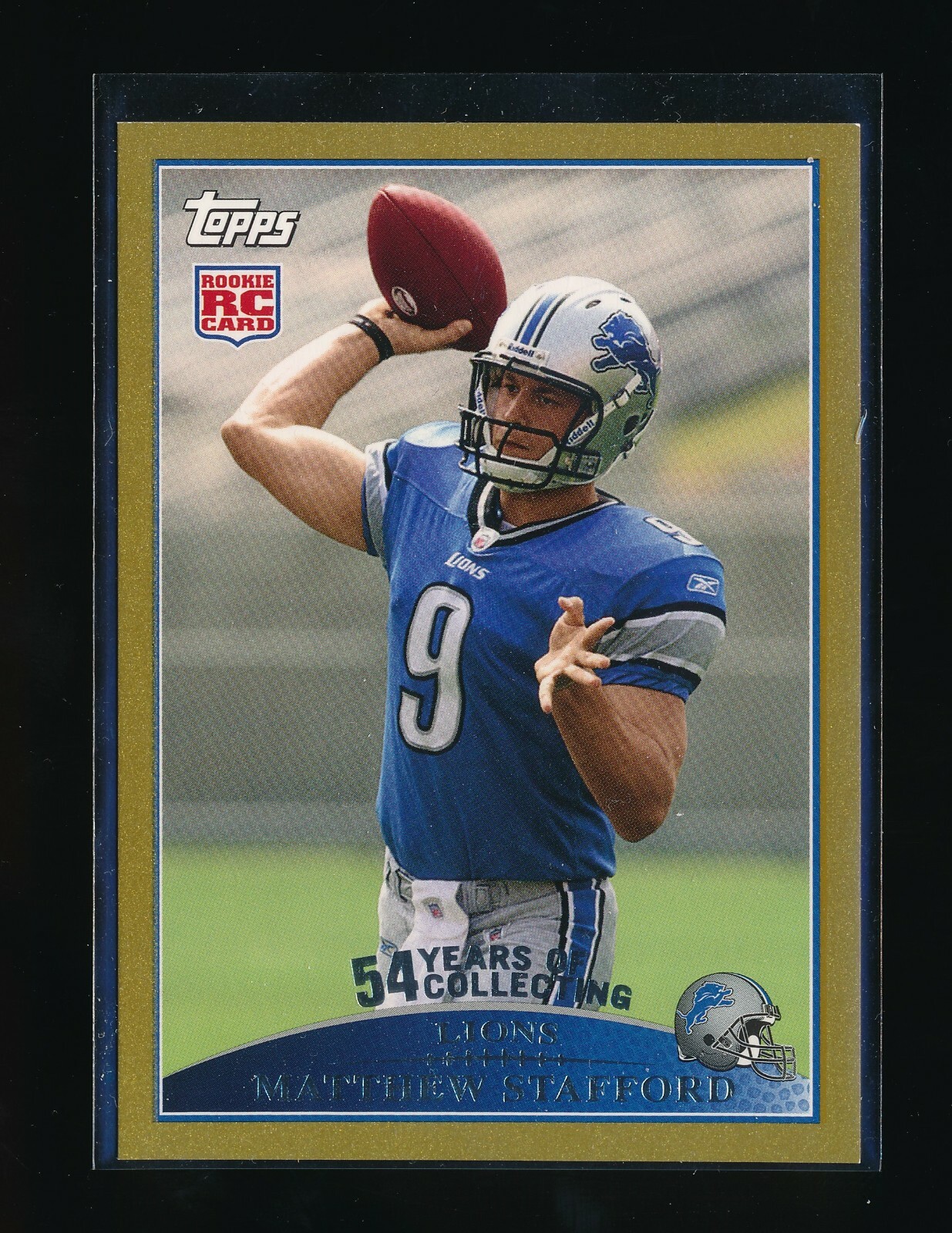 MATTHEW STAFFORD 2009 TOPPS GOLD PARALLEL #430 RC #/2009 *LOS ANGELES RAMS* RARE