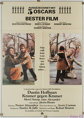 Plakat Kramer gegen Kramer/Kramer vs. Kramer 1979 Dustin Hoffman, Meryl Streep