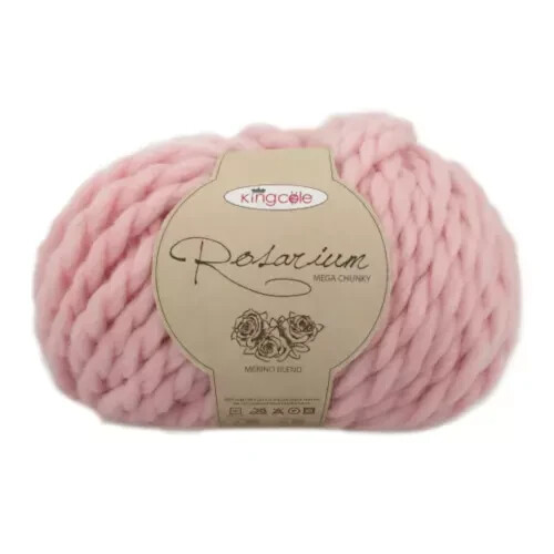 King Cole Rosarium Mega Chunky 100g 100% Merino Wool Knitting yarn rose petal