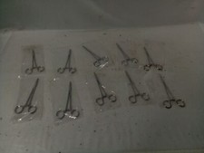 10 Pcs Centurion Sterile Curved Kelly Hemostat Scissors/Forceps