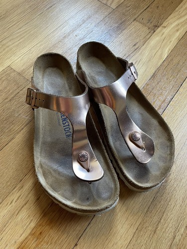 Birkenstock Gizeh Sandals Rose Gold 40 