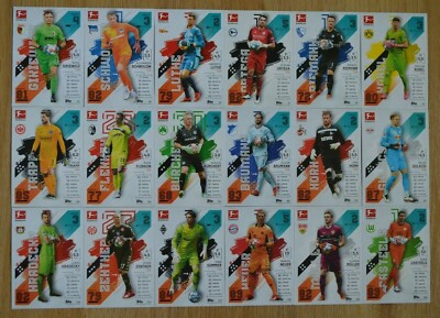 Match Attax Bundesliga 21/22 Einzelkarten Basiskarten Nr. 20 - Nr. 339 2021/2022
