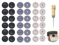 Seat Belt Button Universal Fit Buckle Button Fastener Stopper Safety 18 SET KIT