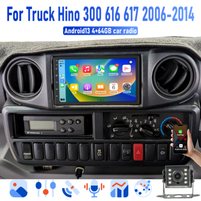 Apple CarPlay Android auto Head unit Radio For Truck Hino 300 616