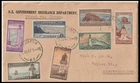 NEW ZEALAND 1947 GVLI STATE SECURITY LIGHTHOUSE FDC TO MARTINBOROUGH (F)