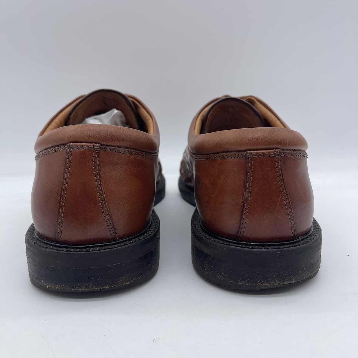 Johnston & Murphy Leather Cap Toe Weave Dress Shoes Men\'s‎ 10 M Brown 20-4612 Johnston & Murphy Men main image 3