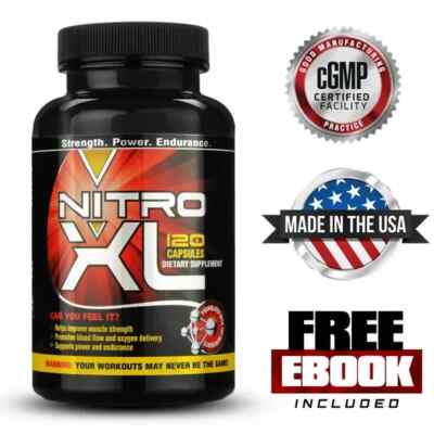 Nitric Oxide (120 Capsules) Explosive Bodybuilding Supplement