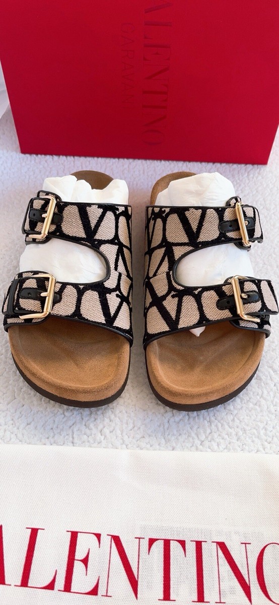 ヴァレンティノ Fussfriend トワルイコノグラフ サンダル Valentino Garavani Fussfriend Toile Iconographe jacquard