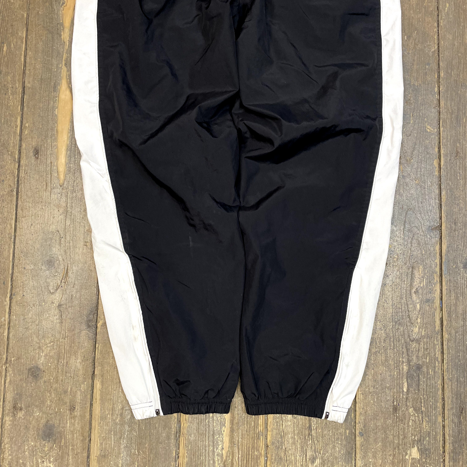 Reebok Track Pants Y2K Vintage Straight Leg Training Joggers, Black, Mens Medium image 7