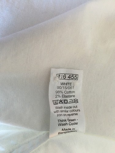 Men’s M & Co white button down Collar size S, New With Tags. - Picture 7 of 11